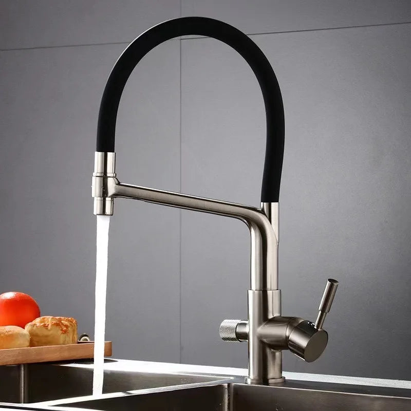 Filtered Sink Faucets Purification Tap 360 Rotate Water