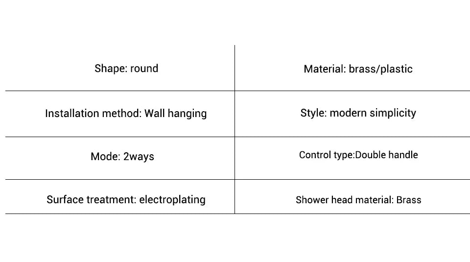 Rose Gold Thermostatic Shower Falcet Sets Wall Mount