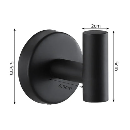 Wall Mounted Bath Towel Hooks Stainless Steel Robe
