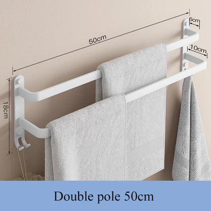 Bathroom Matte Black Wall Shelf Toilet Roll Paper