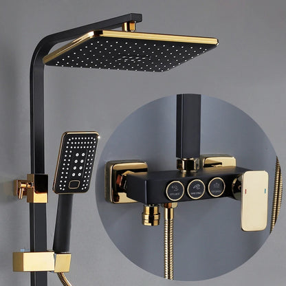 Cold Bathroom Shower System Faucets 12 Inch Round