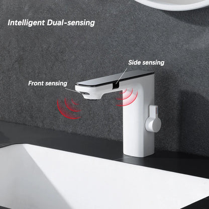 Smart Display Bathroom Basin Faucet Touchless Cold Water