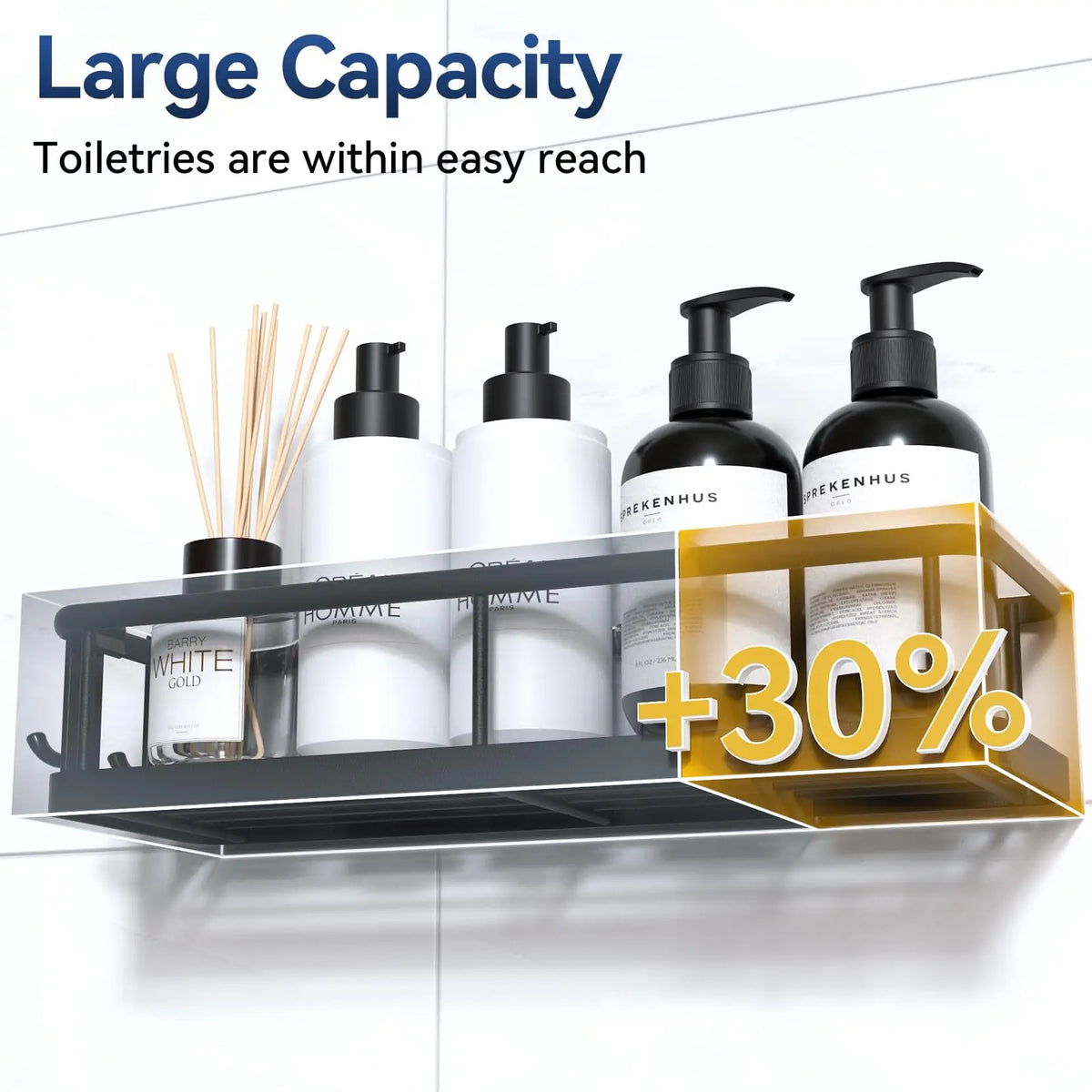 Shower Caddy Adhesive No Drill Bathroom Shower Organizers