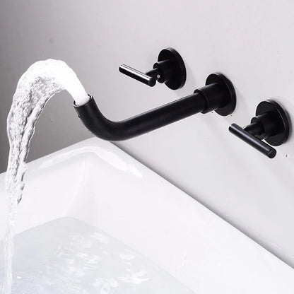 Bakala Brass Matte Black Bathroom Sink Faucet Tap