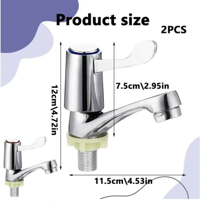 Handle Bathtub Faucet Cold Water Column Quick-Opening Tap
