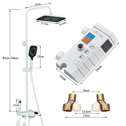 Rainfall Bathroom Shower System Digital Piano Key Shower