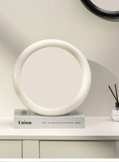 Nordic Round Glass Mirror Wall Mirror Desktop Mirror