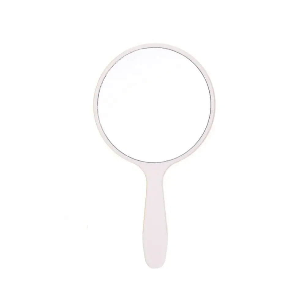 1pc Makeup Mirror Durable Handle Handheld Mirror Anti-Fall