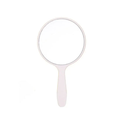 1pc Makeup Mirror Durable Handle Handheld Mirror Anti-Fall