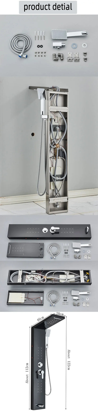 Ulgksd Bathroom Shower Panel Led Light Bathroom Faucet
