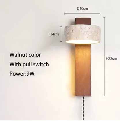 Spanish Natural Limestone Double-Sided Wall Lamp Creative
