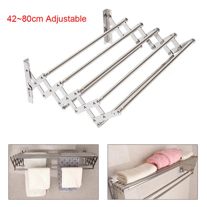 Stainless Steel Wall Mounted Laundry Drying Rack Length
