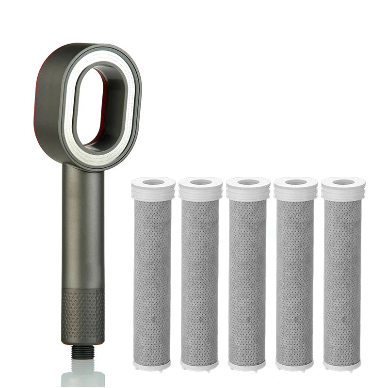 Filter Shower Head Beauty High Pressure Black Hand