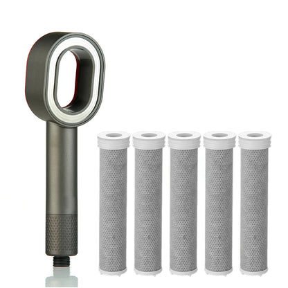 Filter Shower Head Beauty High Pressure Black Hand