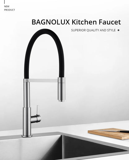 Smesiteli Faucets Round Matte Black Brass Handle Hole