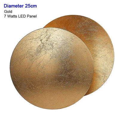 Modern Texture Designer Round Wall Lamp Rotatable Black
