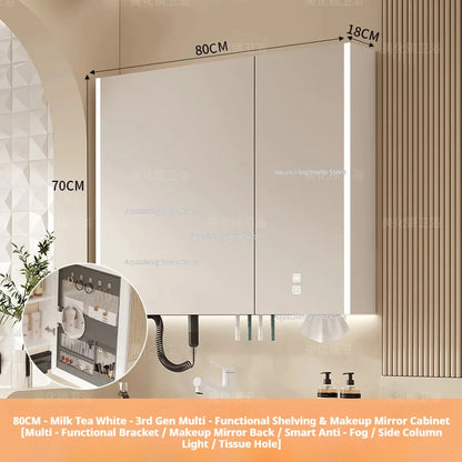 Modern Smart Bathroom Mirror Cabinet Wall-Mounted Vanity Mirror