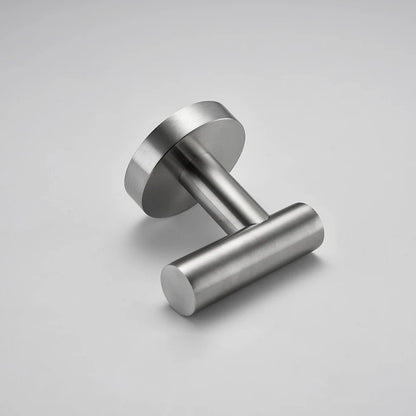 Bathroom Hardware Kit Brushed Stainless Steel Round Wall