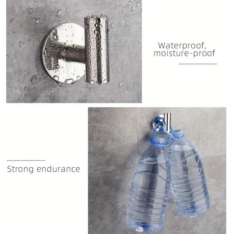 Stainless Steel Robe Hook Adhesive Wall Hook Towel