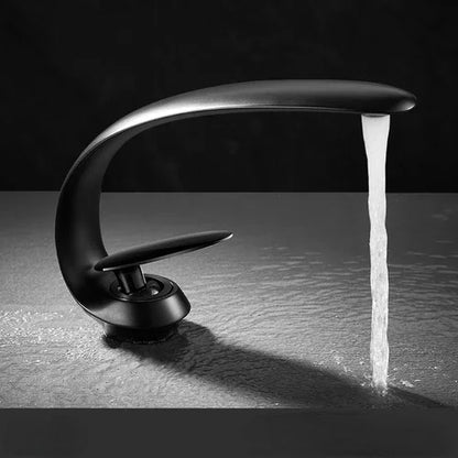 Creative Bathroom Sink Faucet Tap White Brass Wash