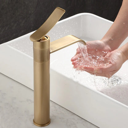 Bathroom Faucets Stainless Steel 304 Brushed Gold Basin