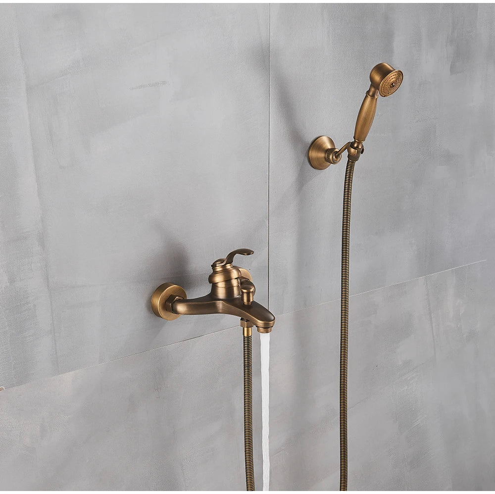 Poiqihy Wall Mounted Hand Held Shower Head Kit
