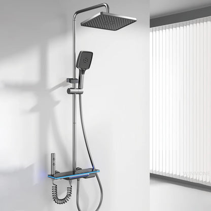 Luxury Smart Digital Temperature Shower System Bathroom Rain