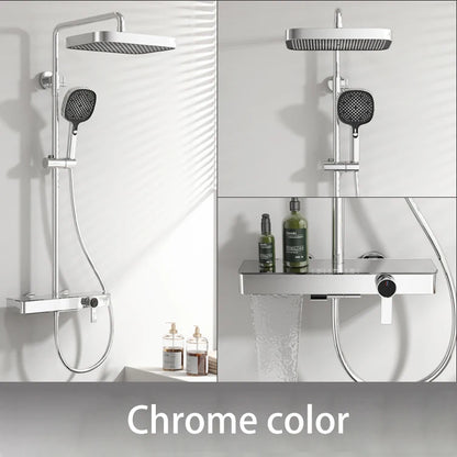 Orange Piano Bathroom Shower Waterfall Bathroom Mixer Faucets