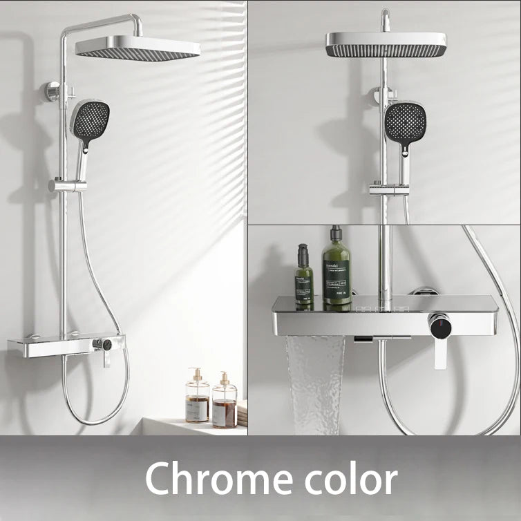 Pink Waterfall Piano Bathroom Shower 12 Inch Rainfall
