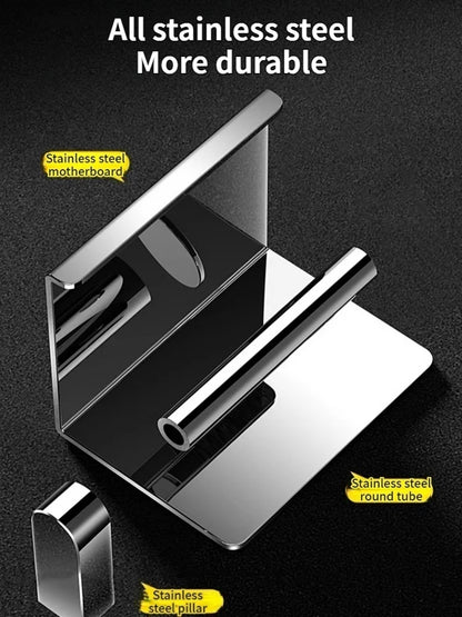 Stainless Steel Paper Towel Holder Without Punching Wall-Mounted