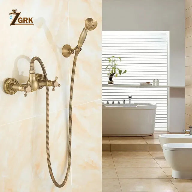Zgrk Bathtub Faucets Brass Bathroom Faucet Mixer Tap