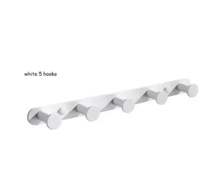 Brushed Gold/White/Matte Black Stainless Steel Hooks Bathroom