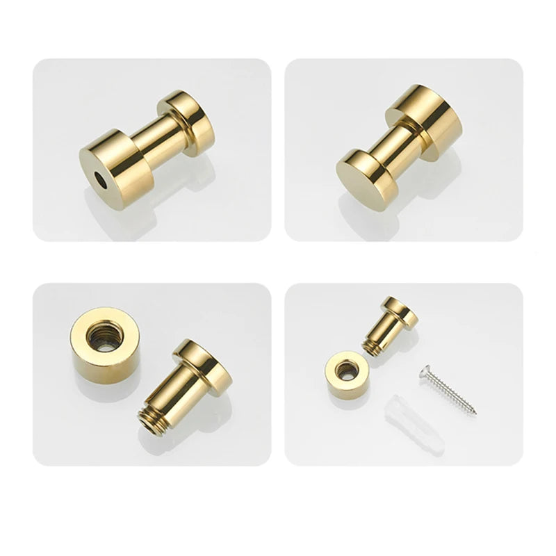 Bathroom Brass Robe Hook Wardrobe Coat Clothes Hanger