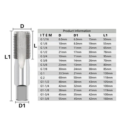 Xcan Hss Pipe Tap G1/16 1/8 1/4 3/8