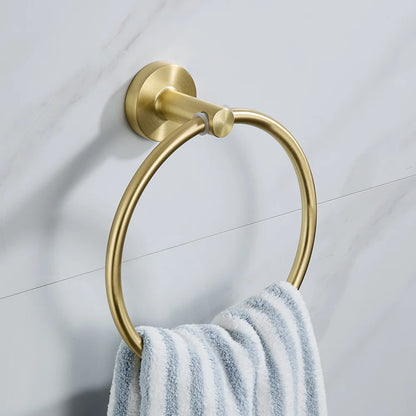 Bathroom Towel Ring Hook Hardware Storage Holder 304