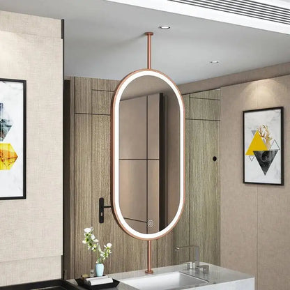 Size60x90cm Ceiling Oval Hanging Mirror Modern Simple Decoration