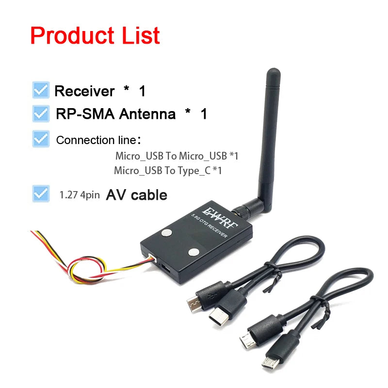 8g Fpv Receiver Uvc Video Downlink Otg Vr