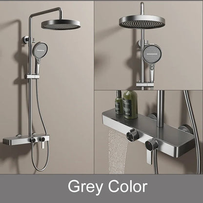 Brushed Gold Bathroom Shower Quality Brass Cold Bathroom