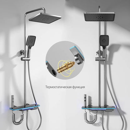 Oxg Brass Bathroom Faucet Thermostatic Shower Faucet Digital