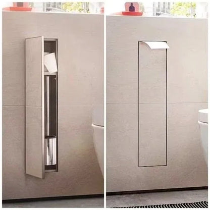 304 Stainless Steel Embedded Bathroom Niche Hidden Toilet