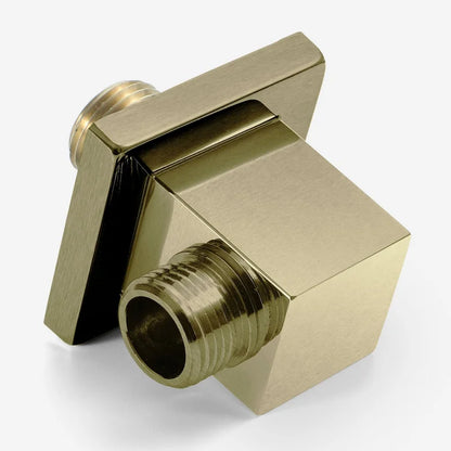 Wall-Mounted Shower Base Chrome Black Gold Square Hand-Held