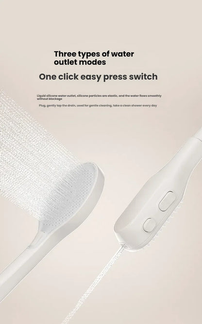 Gun Grey Bathroom Shower System Shoulder Waist Spouts