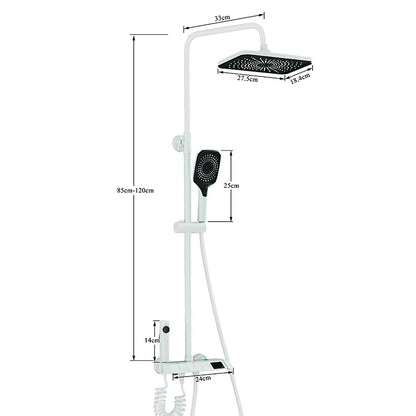 Bathroom Shower Faucet Shower Thermostat Digital Screen Water