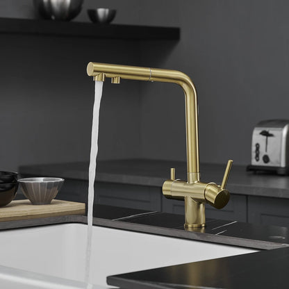 White Filter Pull Out Sink Mixer Faucets Quality