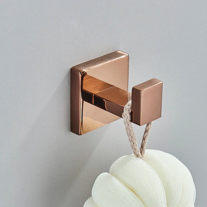 Bathroom Hardware Rose Gold Polish Shiny Bathrobe Hook