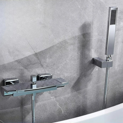 Brushed Gold Bath Shower Faucet Brass Bathtub Faucet