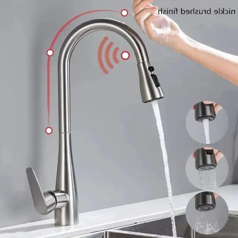Gegve Smart Touch Faucets 304 Stainless Steel Removable
