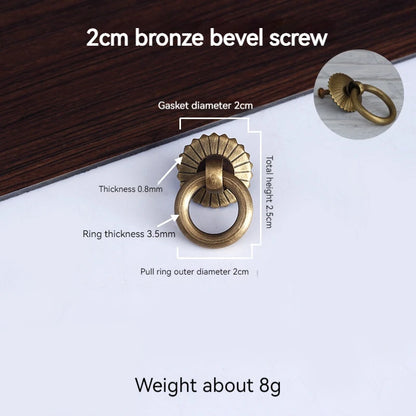 Chinese Medicine Cabinet Circular Ring Tea Can Pull