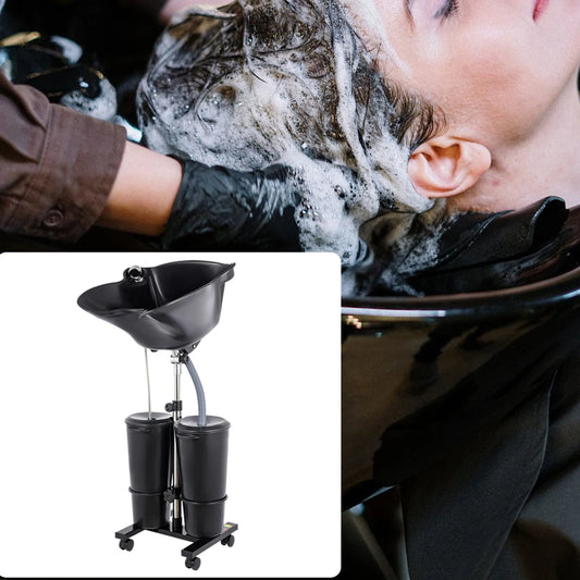 Shampoo Bowl Electric Pump & Dual-Bucket Hair Washing