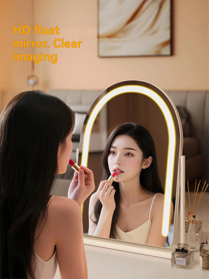 Large Arch-Shaped Makeup Mirror Led Light Desktop Vanity